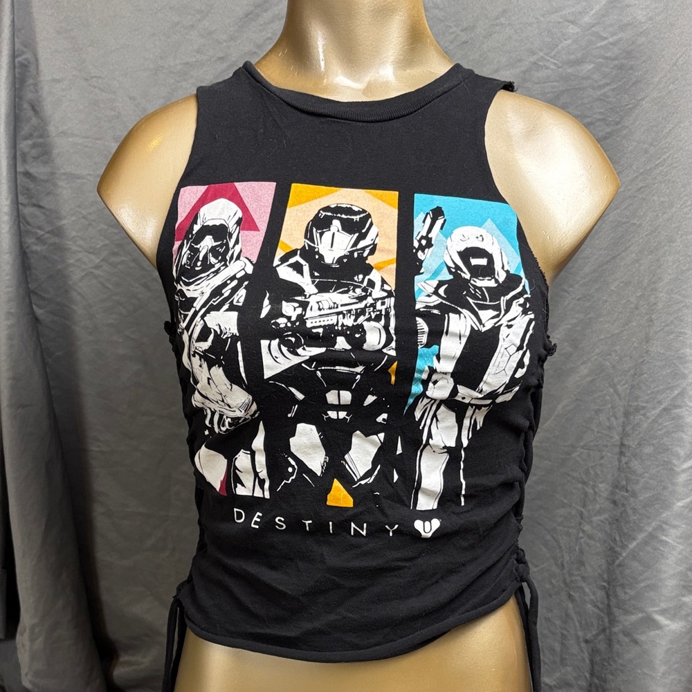 Women's Medium Black Graphic Tank Top